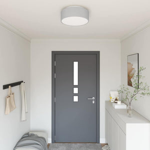 Lampada da soffitto Grigio 38 x 13.5 cm Tessuto 42001208