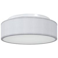 Lampada da soffitto Grigio 38 x 13.5 cm Tessuto 42001208