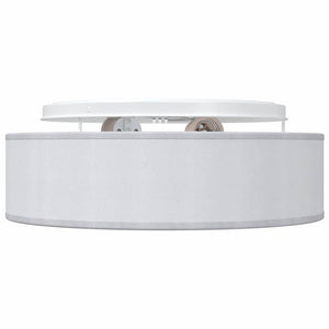 Lampada da soffitto Grigio 38 x 13.5 cm Tessuto 42001208