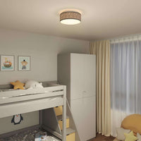 Lampada da soffitto Nero 30 x 13.5 cm Tessuto 42001210