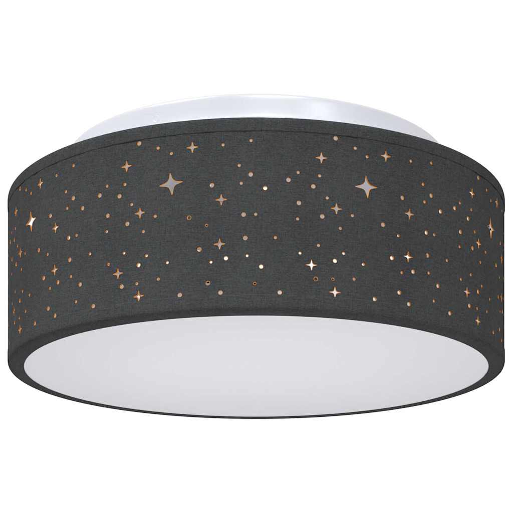 Lampada da soffitto Nero 30 x 13.5 cm Tessuto 42001210
