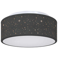 Lampada da soffitto Nero 30 x 13.5 cm Tessuto 42001210