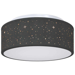 Lampada da soffitto Nero 30 x 13.5 cm Tessuto 42001210