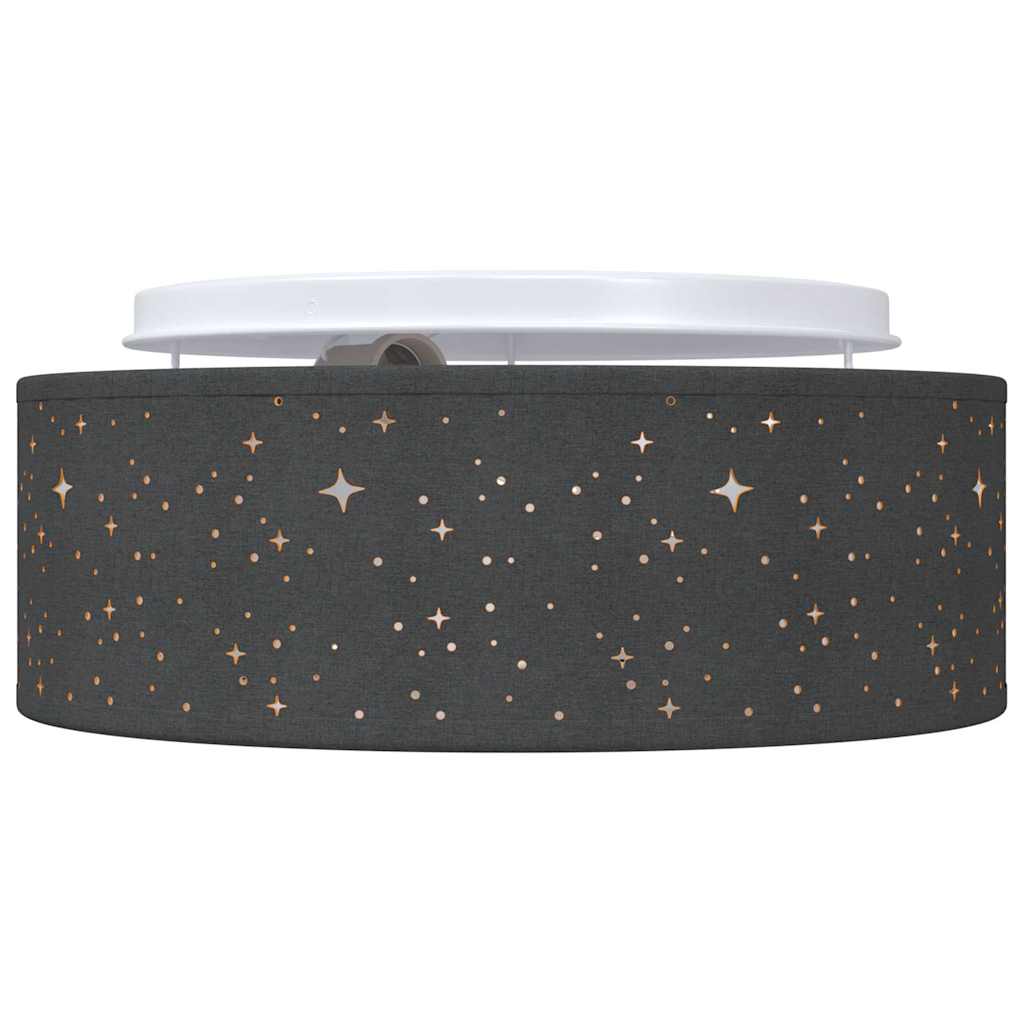 Lampada da soffitto Nero 30 x 13.5 cm Tessuto 42001210
