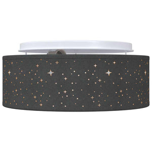 Lampada da soffitto Nero 30 x 13.5 cm Tessuto 42001210