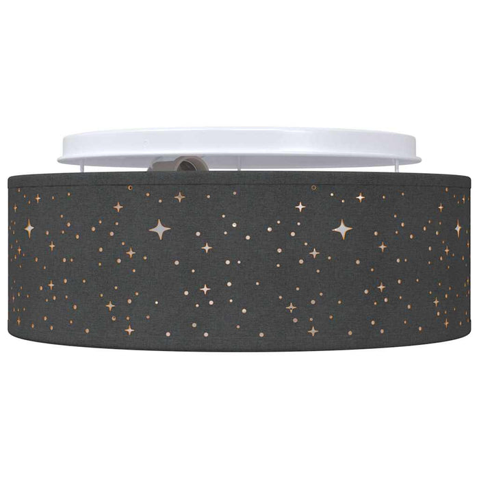 Lampada da soffitto Nero 30 x 13.5 cm Tessuto 42001210