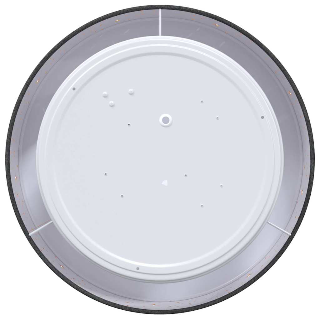 Lampada da soffitto Nero 30 x 13.5 cm Tessuto 42001210