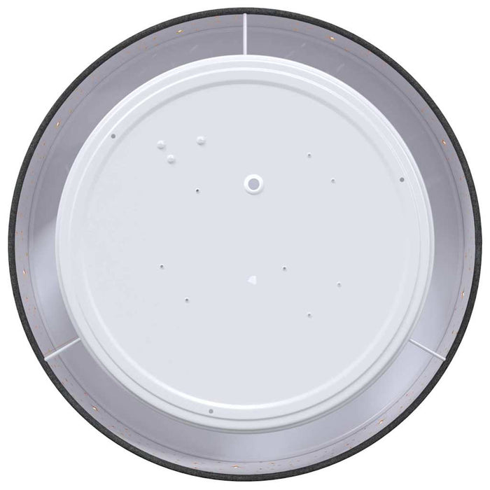 Lampada da soffitto Nero 30 x 13.5 cm Tessuto 42001210