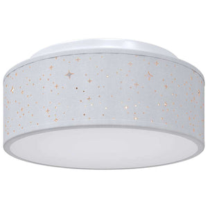 Lampada da soffitto Grigio 30 x 13.5 cm Tessuto 42001212