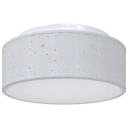 Lampada da soffitto Grigio 30 x 13.5 cm Tessuto 42001212
