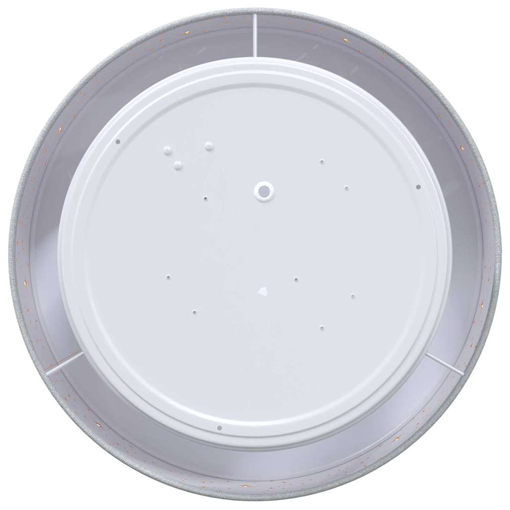 Lampada da soffitto Grigio 30 x 13.5 cm Tessuto 42001212