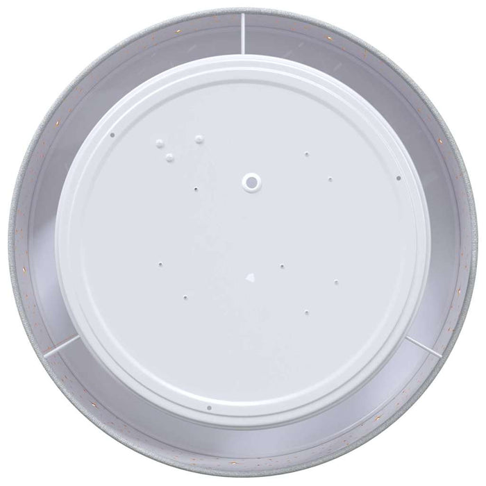 Lampada da soffitto Grigio 30 x 13.5 cm Tessuto 42001212