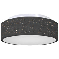 Lampada da soffitto Nero 38 x 13.5 cm Tessuto 42001214
