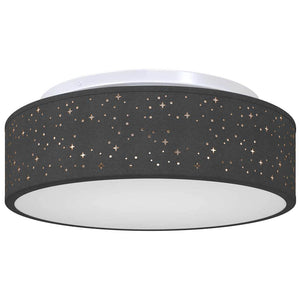Lampada da soffitto Nero 38 x 13.5 cm Tessuto 42001214