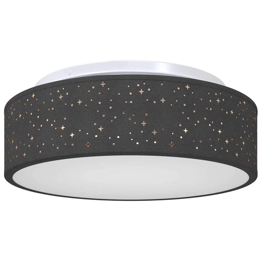 Lampada da soffitto Nero 38 x 13.5 cm Tessuto 42001214