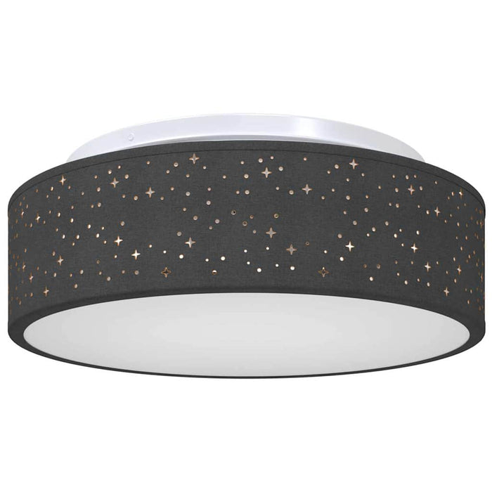 Lampada da soffitto Nero 38 x 13.5 cm Tessuto 42001214