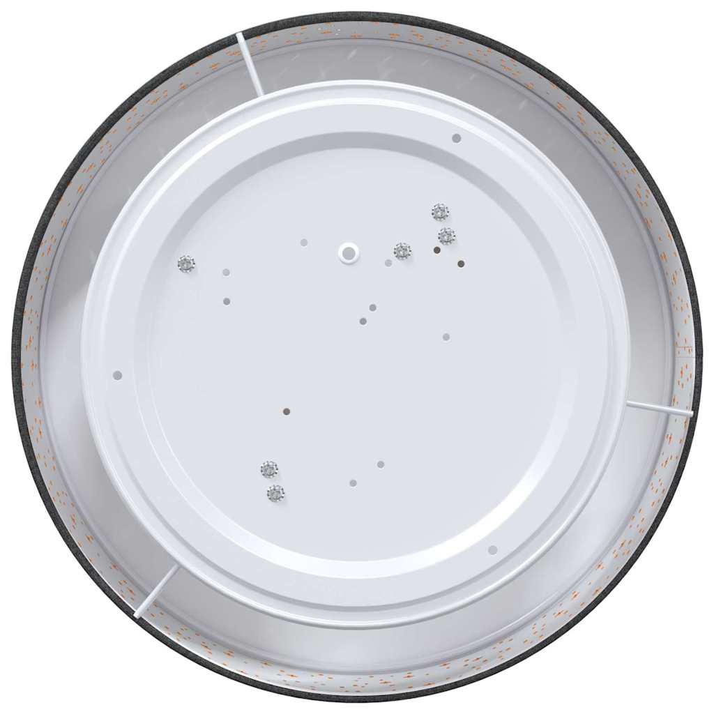 Lampada da soffitto Nero 38 x 13.5 cm Tessuto 42001214