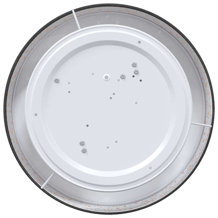 Lampada da soffitto Nero 38 x 13.5 cm Tessuto 42001214