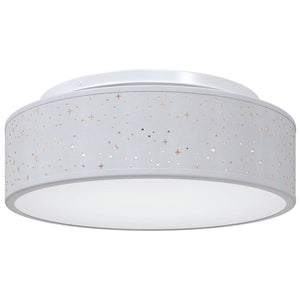 Lampada da soffitto Grigio 38 x 13.5 cm Tessuto 42001216
