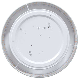 Lampada da soffitto Grigio 38 x 13.5 cm Tessuto 42001216