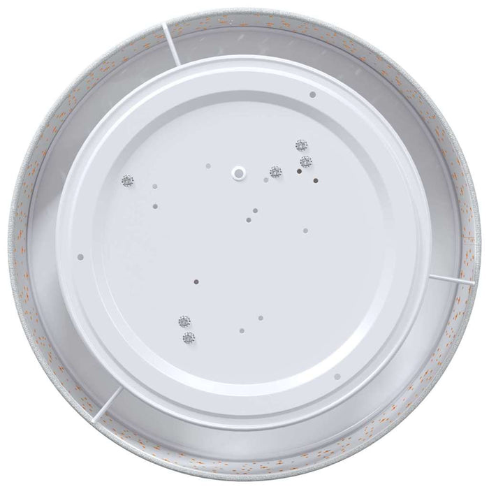 Lampada da soffitto Grigio 38 x 13.5 cm Tessuto 42001216