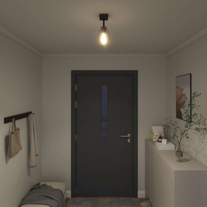 Faretto da soffitto Nero 13 x 13 x 26 cm Vetro e metallo 42001218