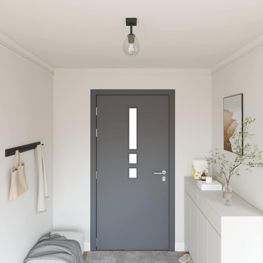 Faretto da soffitto Nero 13 x 13 x 26 cm Vetro e metallo 42001218