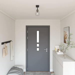 Faretto da soffitto Nero 13 x 13 x 26 cm Vetro e metallo 42001218