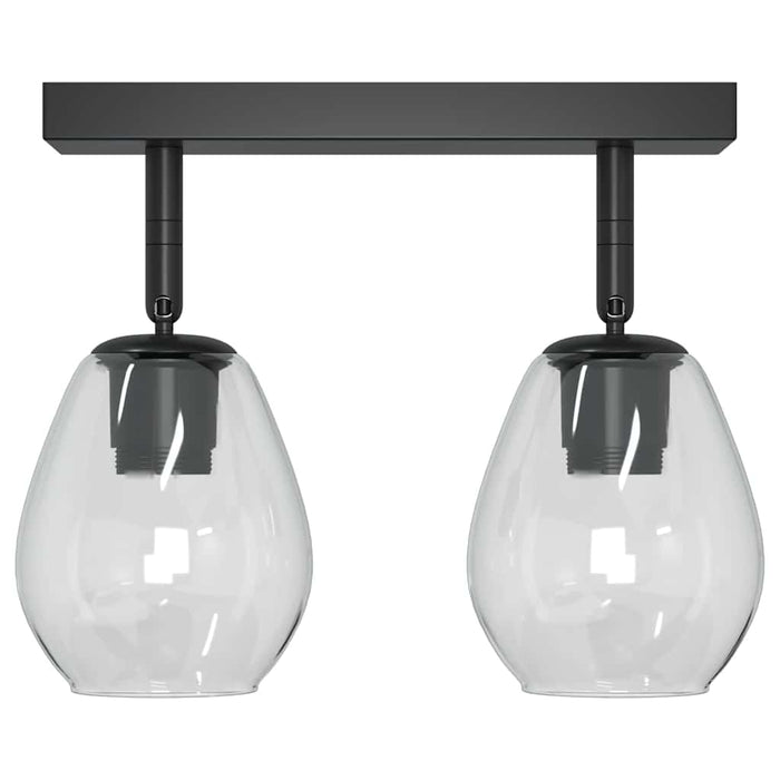 Faretto da soffitto Nero 33 x 13 x 26 cm Vetro e metallo 42001219