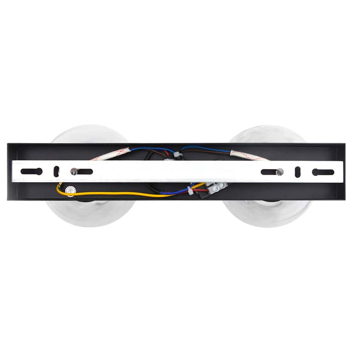 Faretto da soffitto Nero 33 x 13 x 26 cm Vetro e metallo 42001219