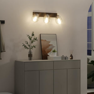 Faretto da soffitto Nero 54 x 13 x 26 cm Vetro e metallo 42001220