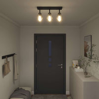 Faretto da soffitto Nero 54 x 13 x 26 cm Vetro e metallo 42001220