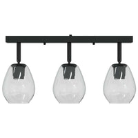 Faretto da soffitto Nero 54 x 13 x 26 cm Vetro e metallo 42001220