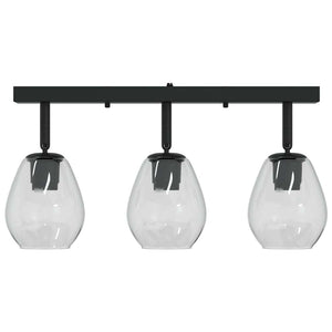 Faretto da soffitto Nero 54 x 13 x 26 cm Vetro e metallo 42001220