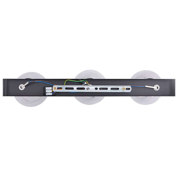 Faretto da soffitto Nero 54 x 13 x 26 cm Vetro e metallo 42001220