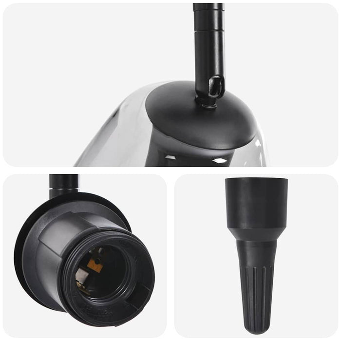 Faretto da soffitto Nero 70 x 13 x 26 cm Vetro e metallo 42001221