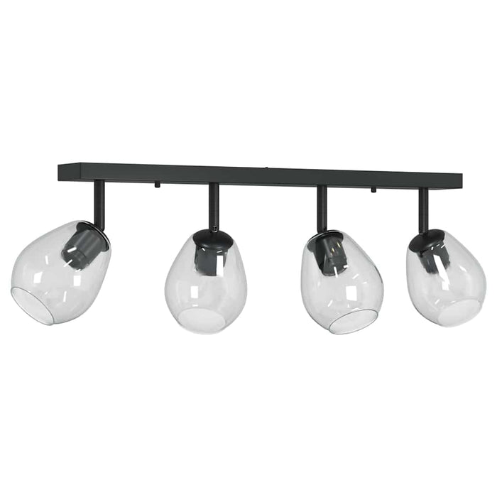 Faretto da soffitto Nero 70 x 13 x 26 cm Vetro e metallo 42001221