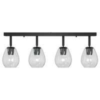 Faretto da soffitto Nero 70 x 13 x 26 cm Vetro e metallo 42001221