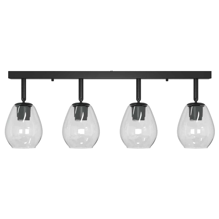Faretto da soffitto Nero 70 x 13 x 26 cm Vetro e metallo 42001221