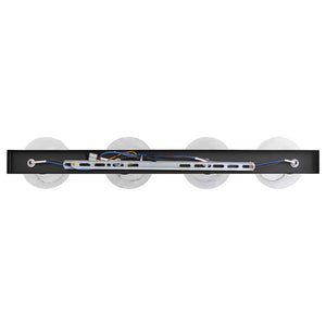 Faretto da soffitto Nero 70 x 13 x 26 cm Vetro e metallo 42001221