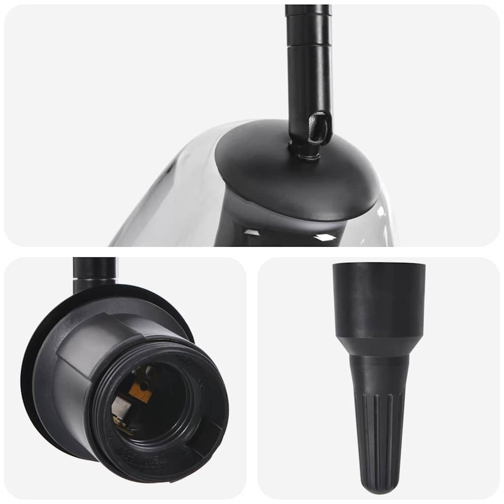 Faretto da soffitto Nero 110.5 x 13 x 26 cm Vetro e metallo 42001222