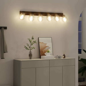 Faretto da soffitto Nero 110.5 x 13 x 26 cm Vetro e metallo 42001222