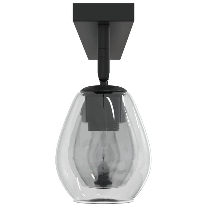 Faretto da soffitto Nero 110.5 x 13 x 26 cm Vetro e metallo 42001222