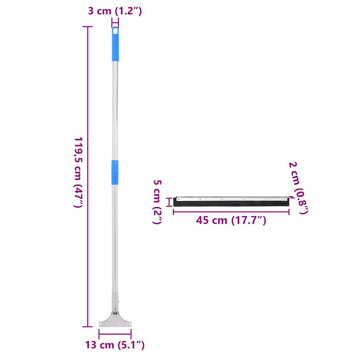 vidaXL Tergipavimento 45,5x119,5 cm in Acciaio e Gomma