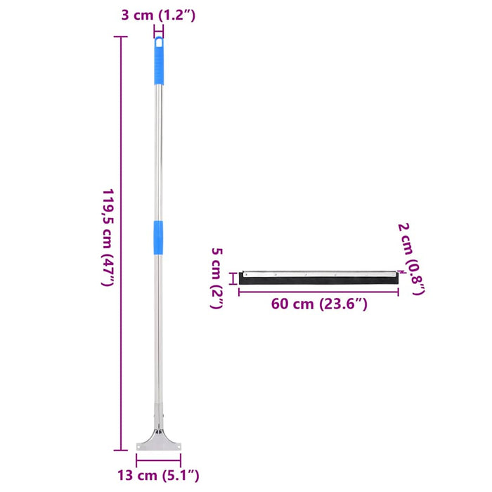 Tergipavimento 5 pz 60,5x119,5 cm in Acciaio e Gomma 3329233