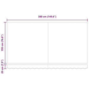 Telo di ricambio per tenda da sole Multicolore 400 x 200 cm 42000431