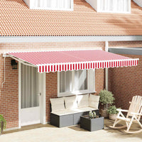 Telo di ricambio per tenda da sole Rosso e bianco 400 x 200 cm 42000501