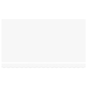 Telo di ricambio per tenda da sole Bianco 400 x 200 cm Tela 42000571