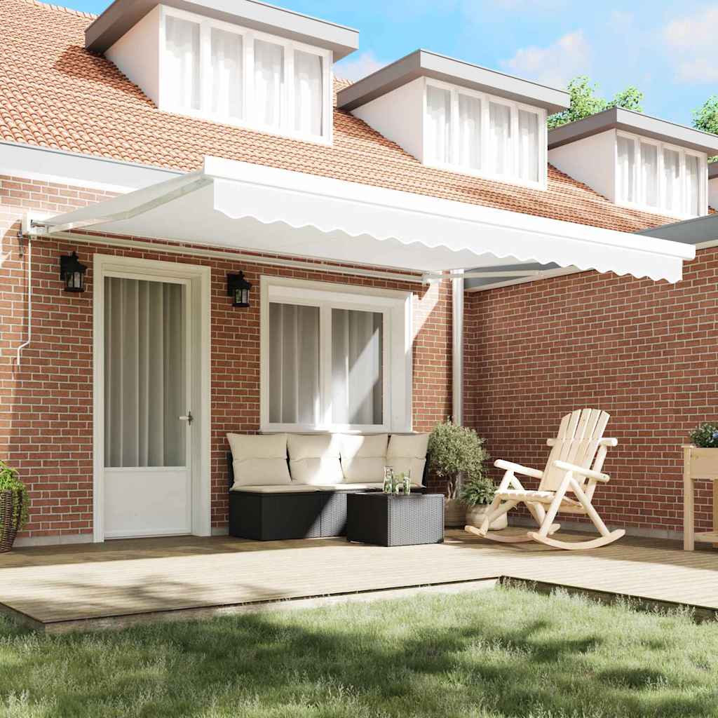 Telo di ricambio per tenda da sole Bianco 400 × 350 cm Tela 42000575