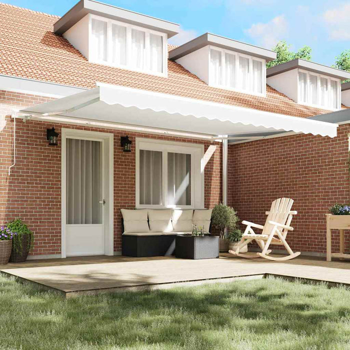 Telo di ricambio per tenda da sole Bianco 450 × 350 cm Tela 42000577